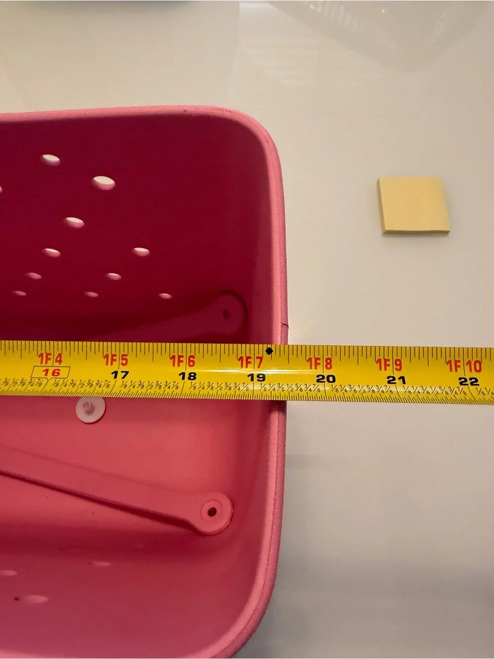 Pink Ventilated Storage Bin for Home Organization